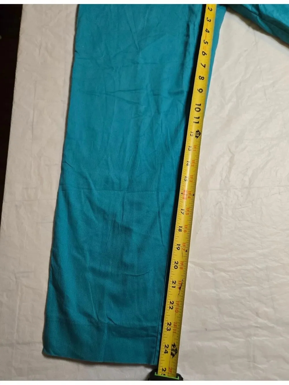 J.Crew City Fit Pants Women's 6 Turquoise Teal Blue Cropped Stretch Cotton 2013